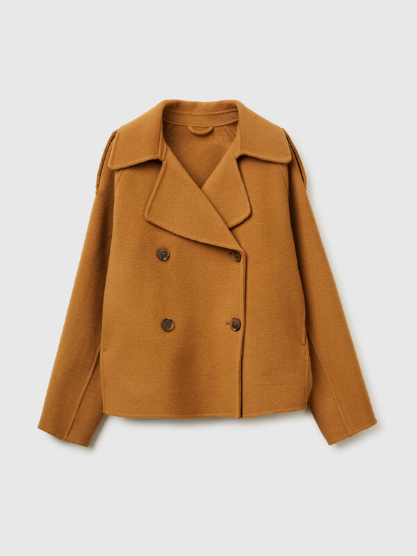 100% wool double-breasted coat Women
