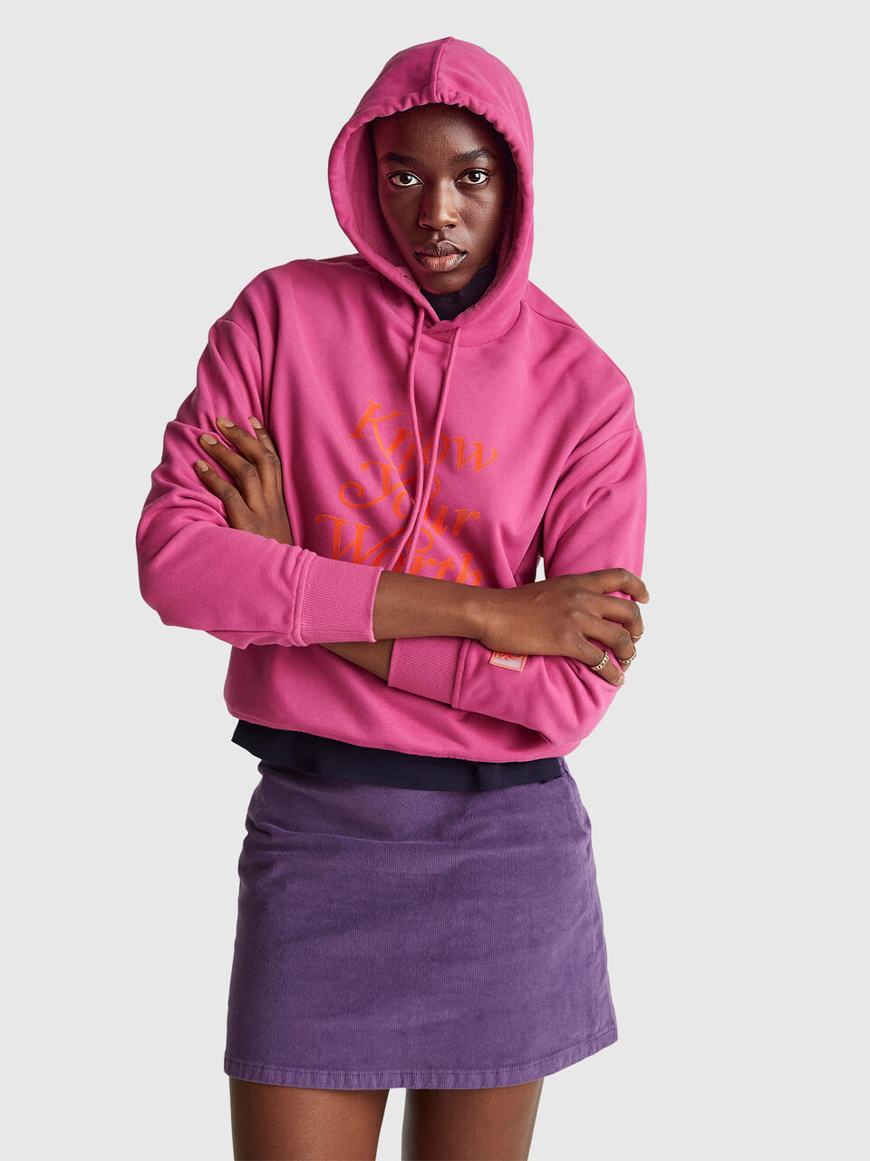 SWEATER W/HOOD Women image number null