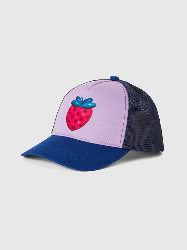 Baseball hat in cotton and mesh Junior Boy