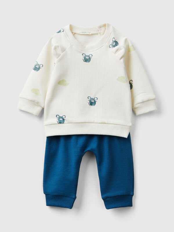 Outfit set in stretch sweat New Born (0-18 months)