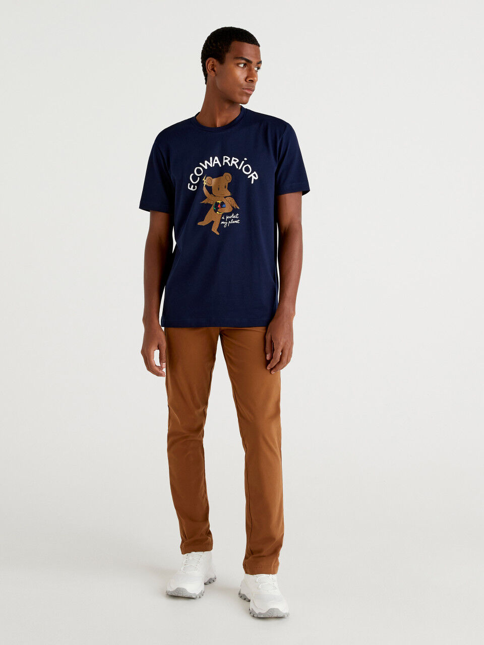 Blau XXL Rabatt 64 % HERREN Hemden & T-Shirts Print Benetton T-Shirt 