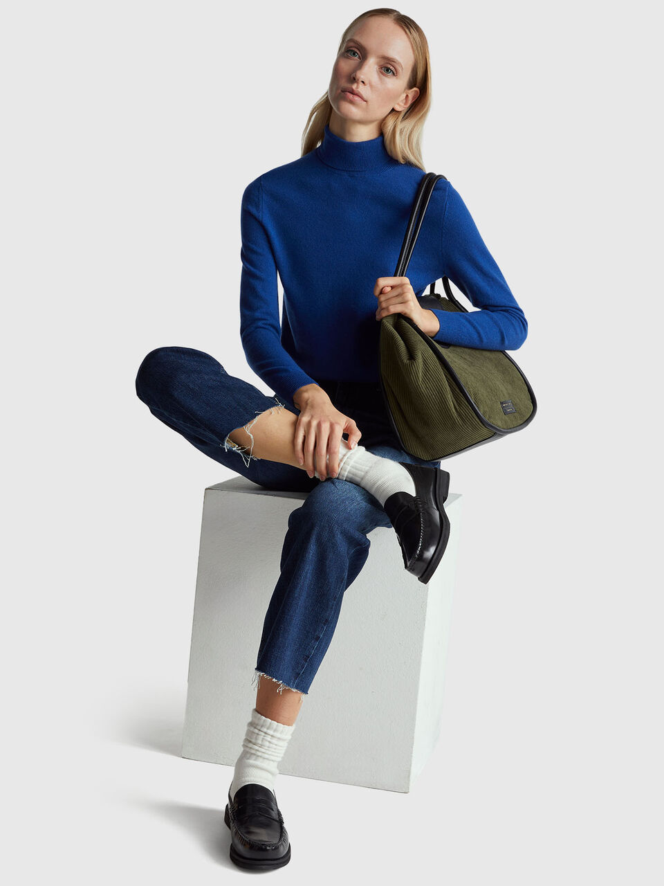 TURTLE NECK SWEATER Women image number null