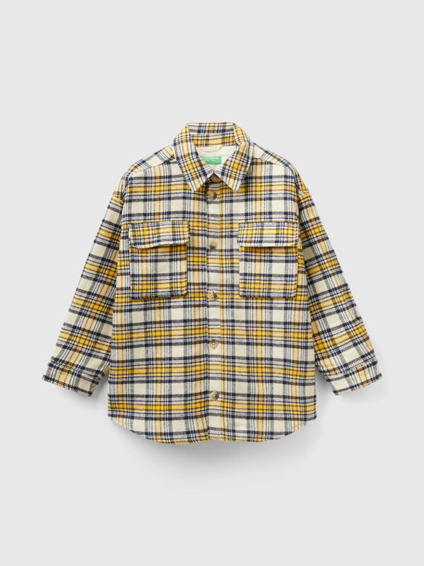 Check flannel jacket
