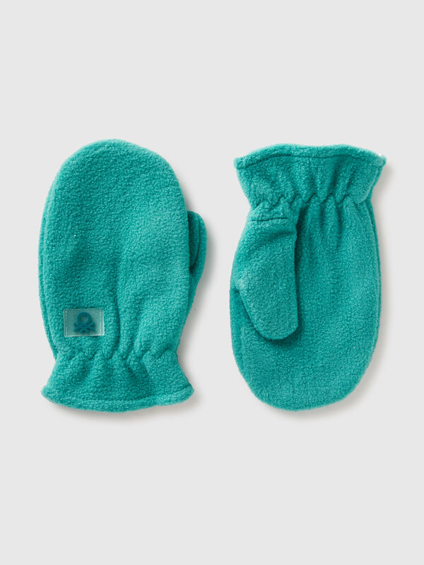 Mittens in lined fleece Junior Boy