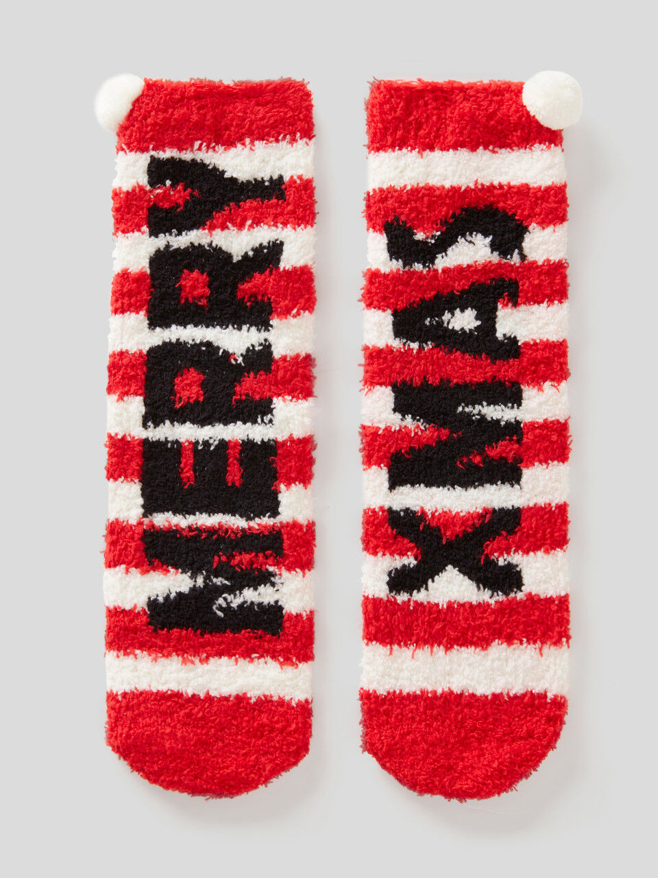 Striped Christmas socks
