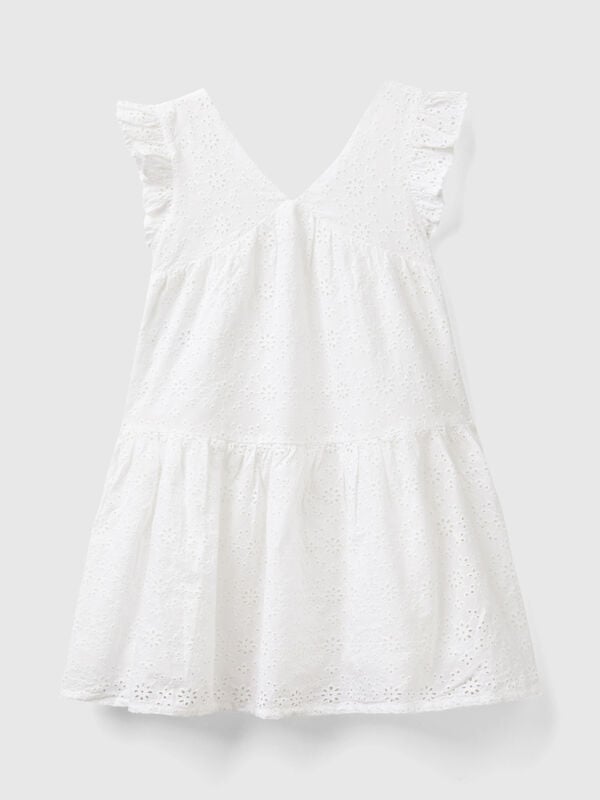 Dress with broderie anglaise embroidery Junior Girl