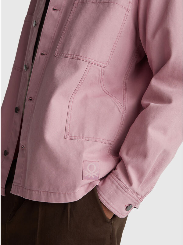 Overshirt in pure cotton Men