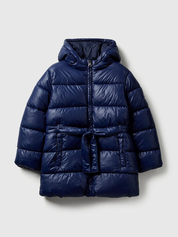 Long jacket with belt Junior Girl