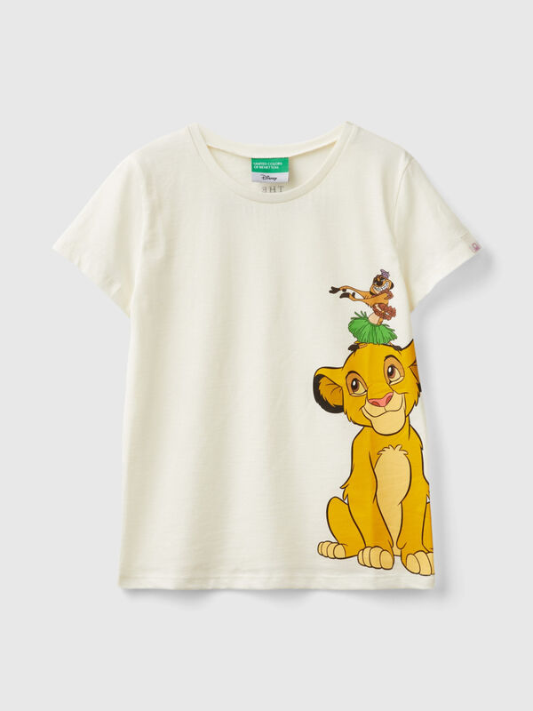 Cream white ©Disney Simba and Timon t-shirt Junior Girl