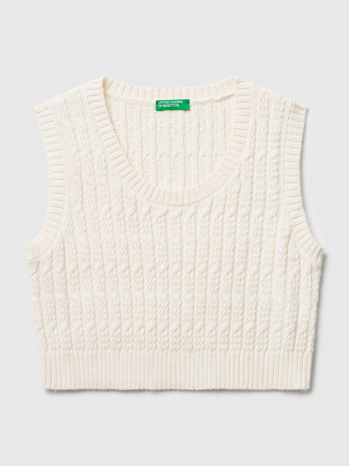SLEEVELESS SWEATER Junior Girl