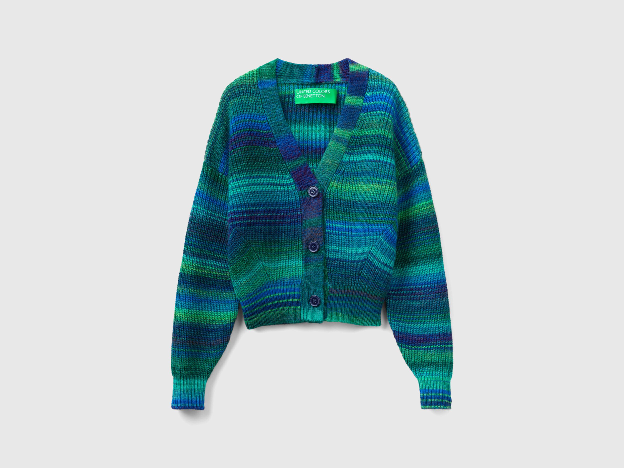 Multicolor striped cardigan - Multi-color | Benetton