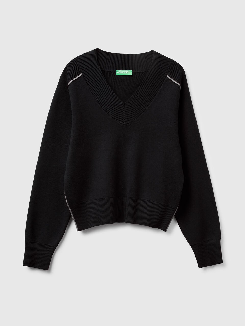 V NECK SWEATER L/S Women image number null