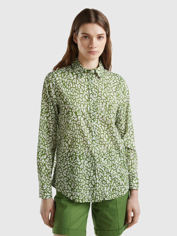 100% cotton patterned shirt Women