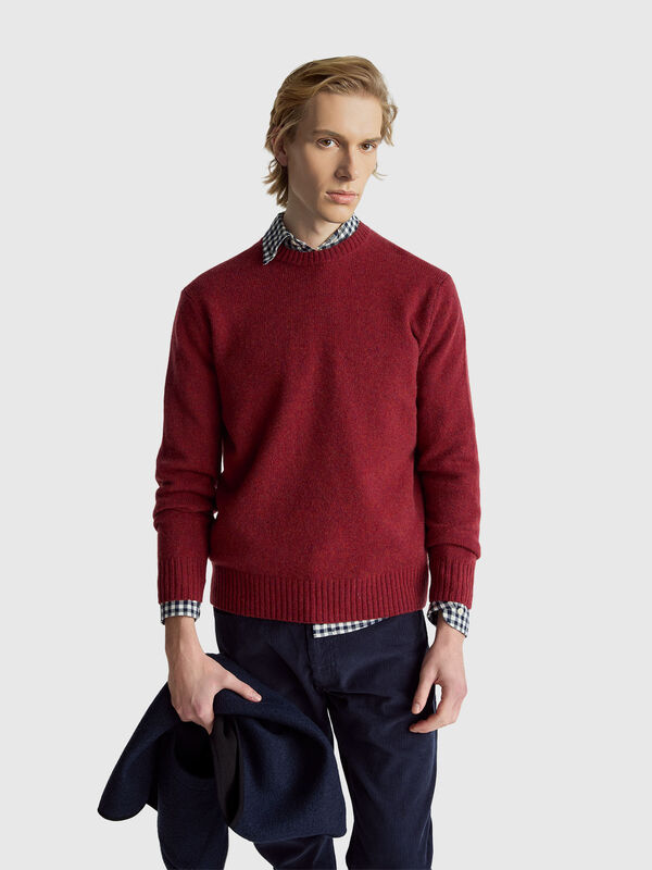 Sweater in Shetland wool Men