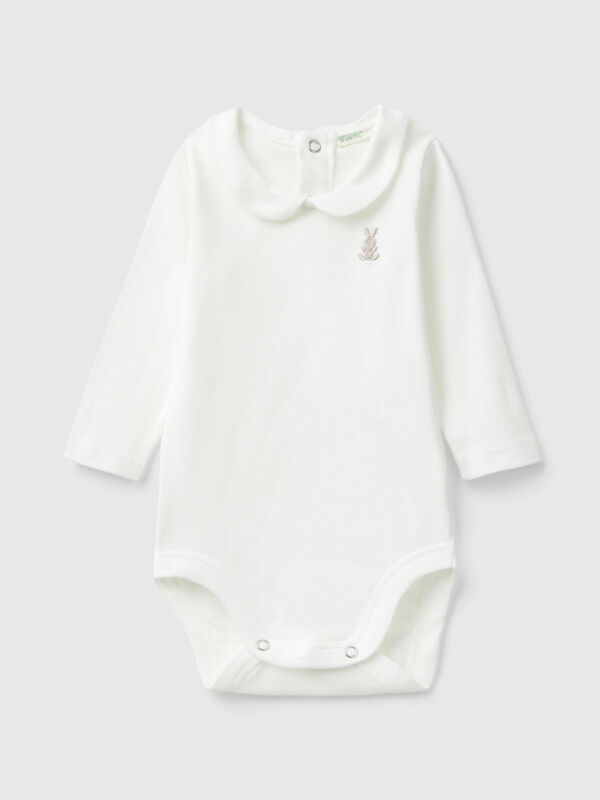 Bodysuit with collar in organic cotton New Born (0-18 months)