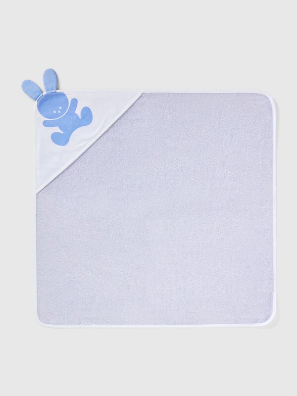 Square bathrobe in cotton terry New Born (0-18 months)