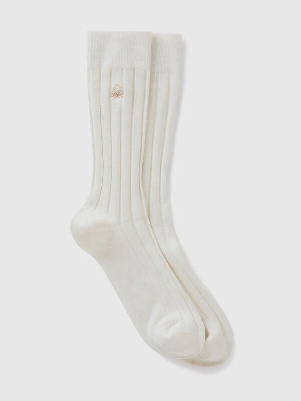 Socks in cashmere blend