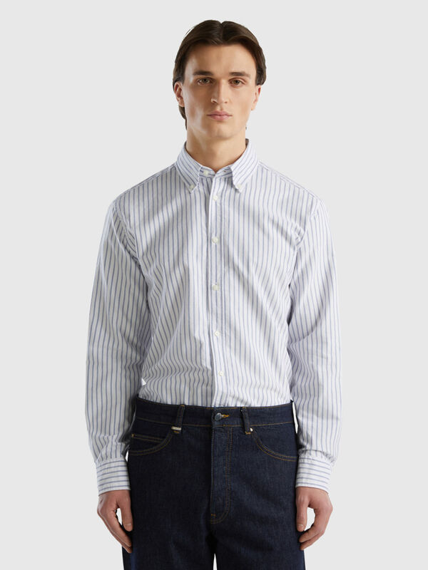 100% cotton striped shirt Men
