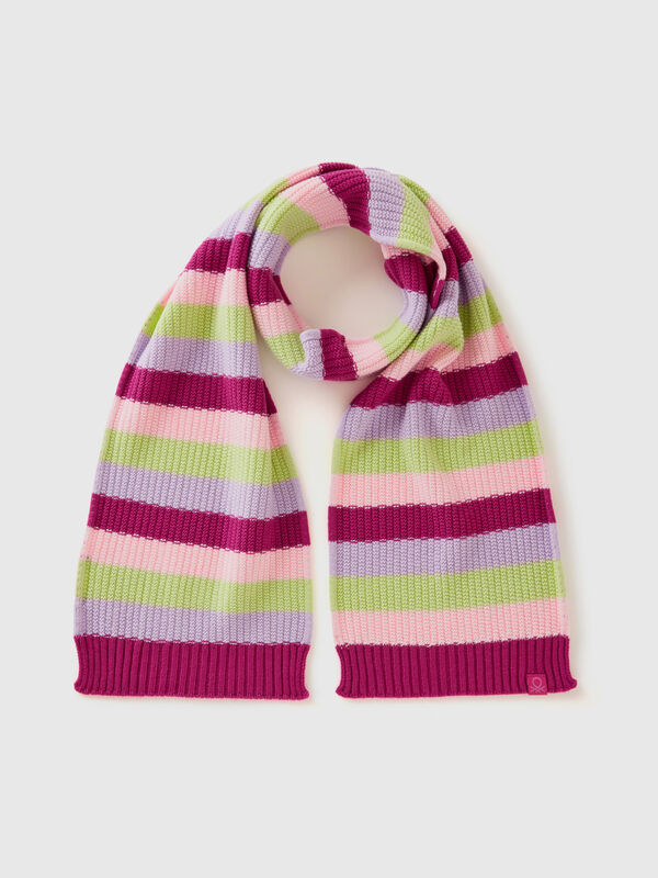 Striped knit scarf Junior Boy