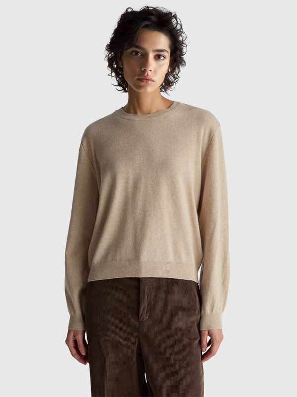 Relaxed fit pure Merino wool sweater Women