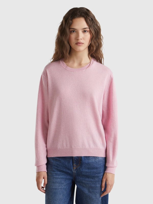 Relaxed fit pure Merino wool sweater Women