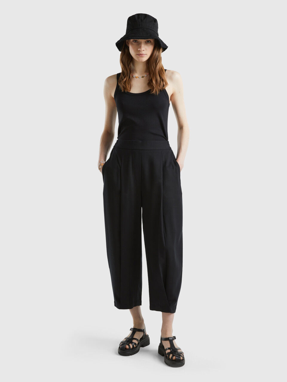 Cropped Trousers - Women's Trousers - Women's Clothing