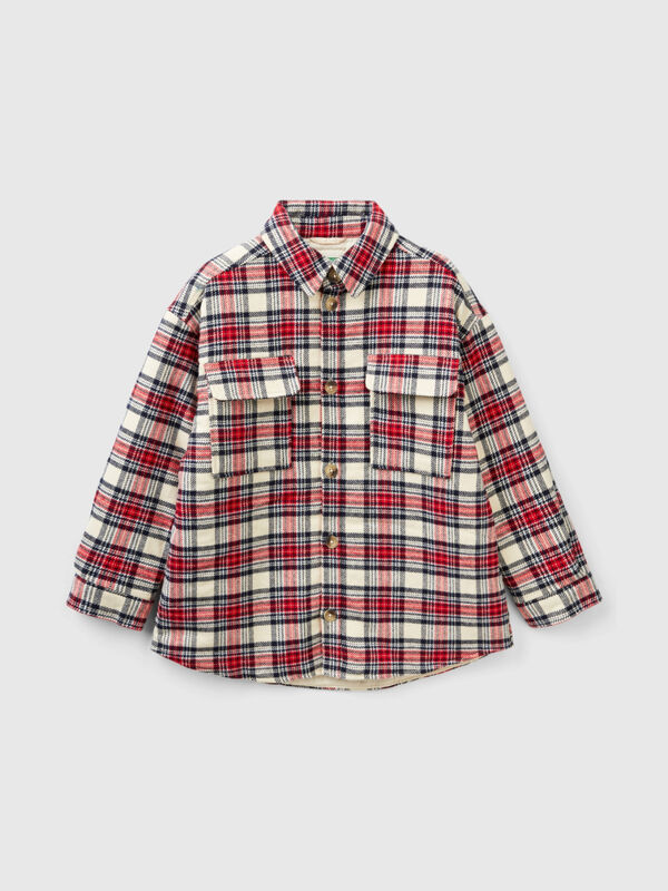 Check flannel jacket