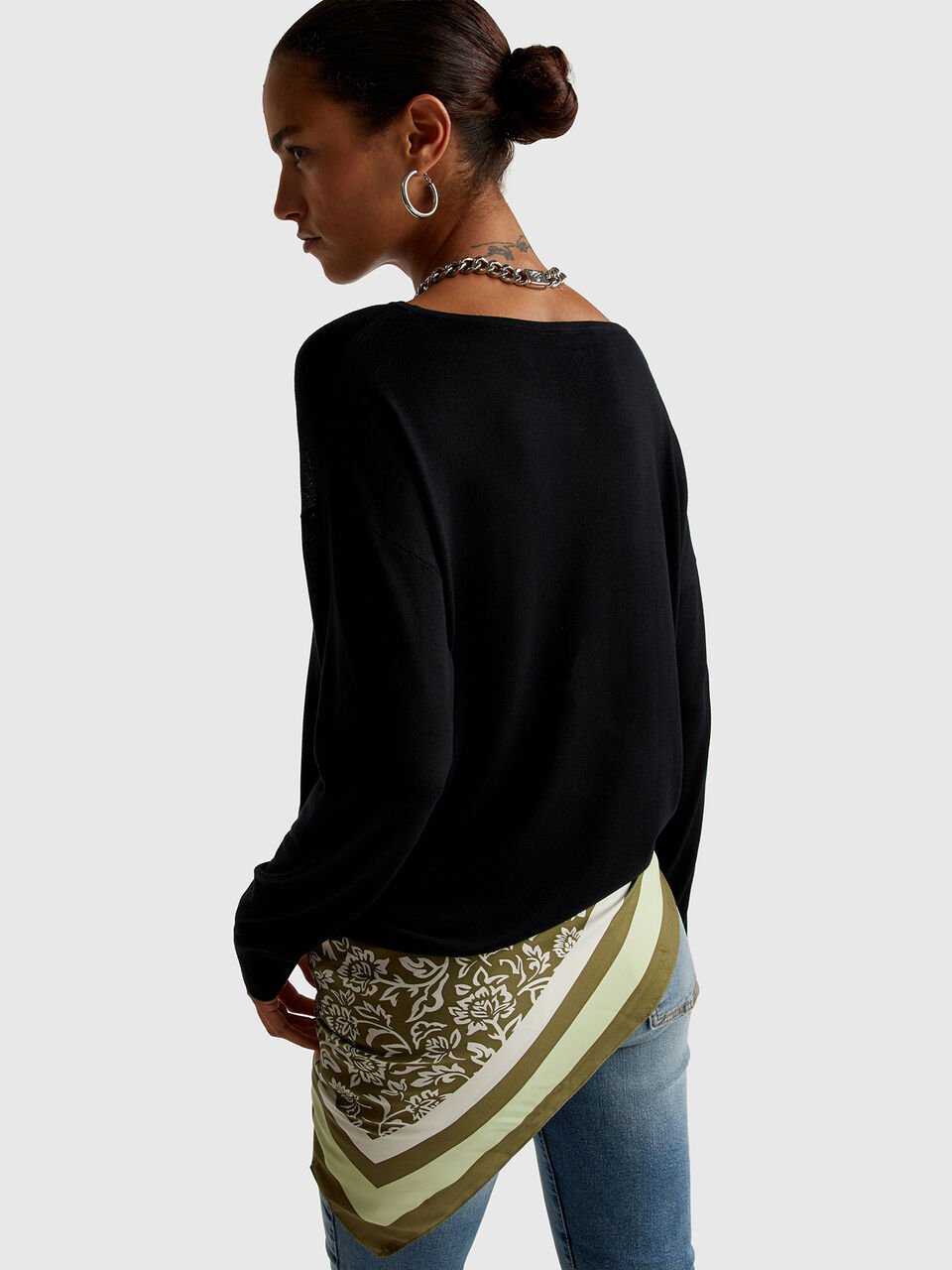 BOAT-NECK SWEAT.L/S Women image number null