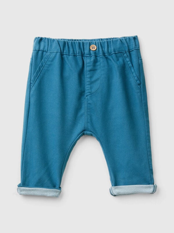 Trousers in stretch cotton blend New Born (0-18 months)