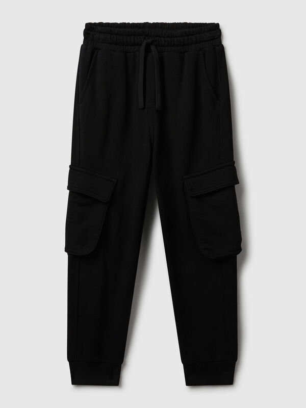 Sweat fabric cargo joggers Junior Boy