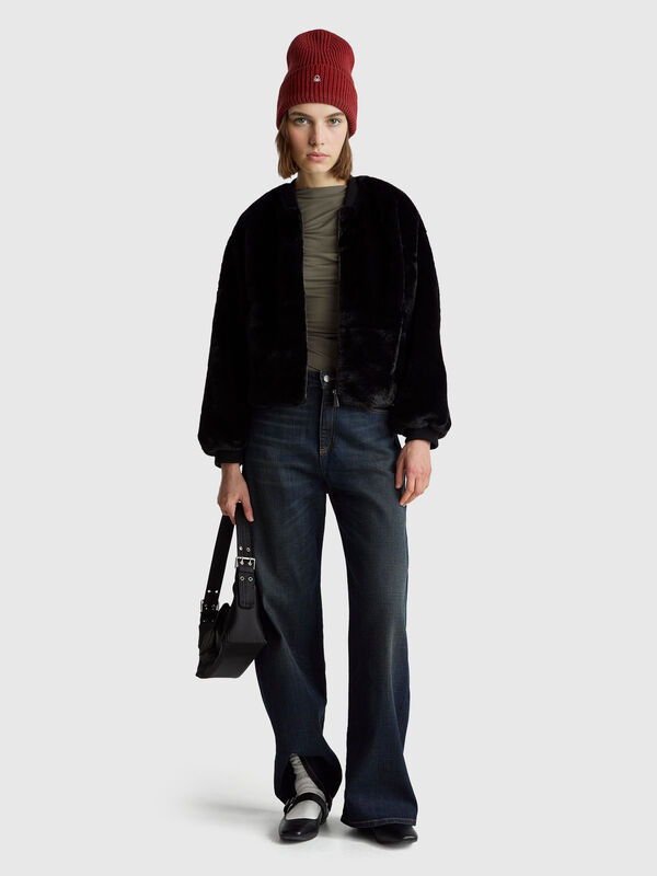 Bomber in faux fur Women