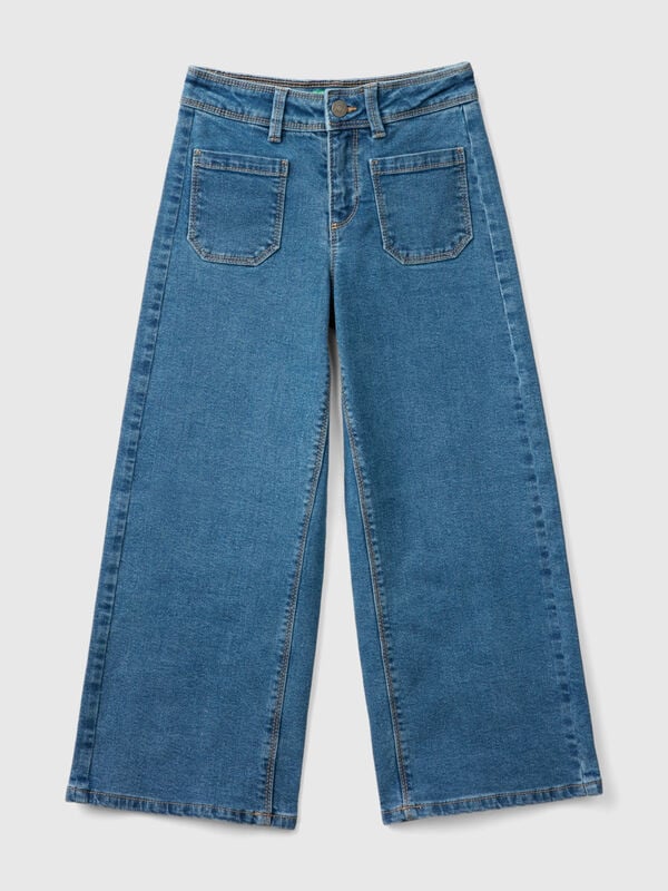 "Eco-Recycle" recycled cotton blend jeans Junior Girl