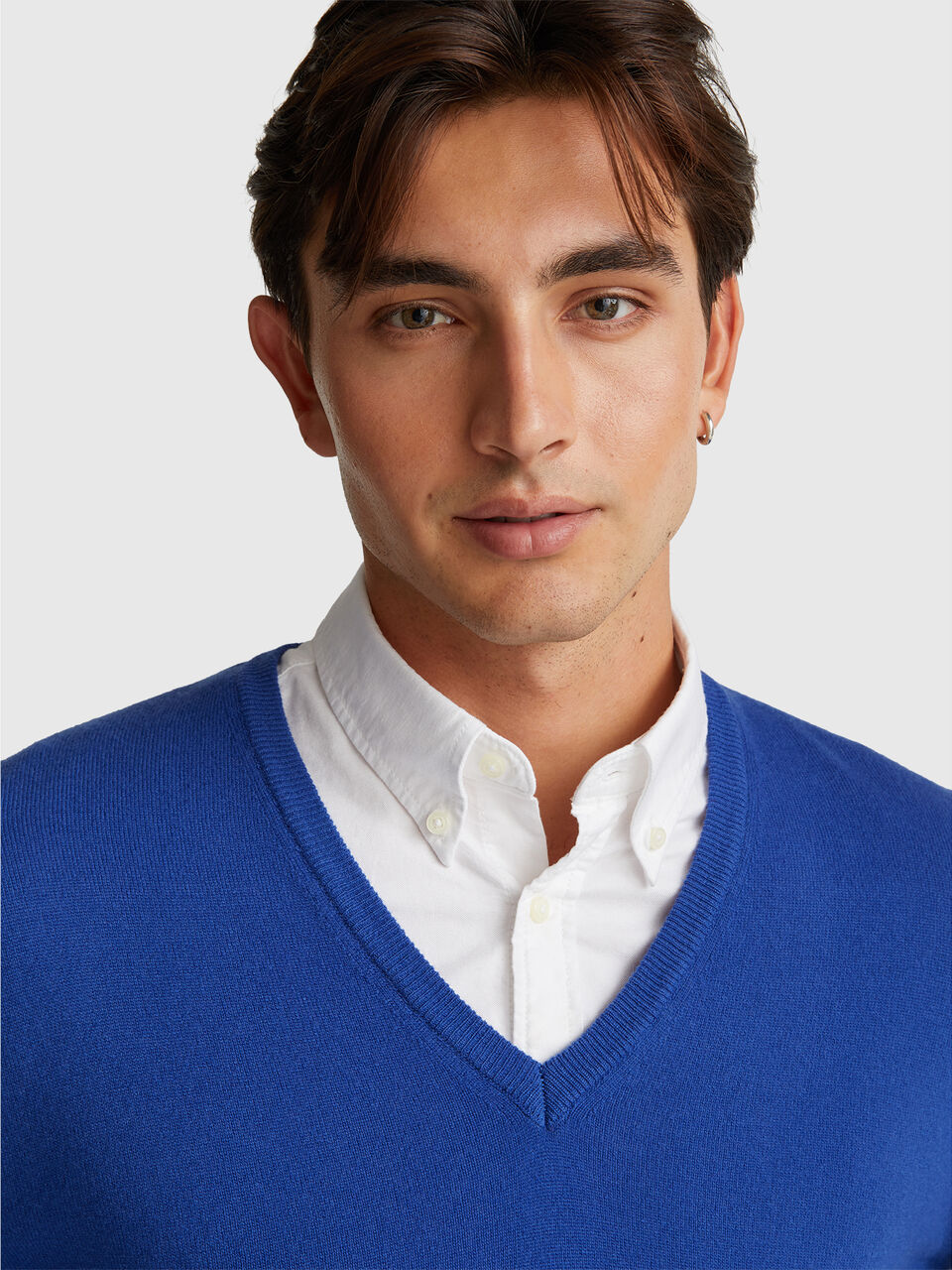 V NECK SWEATER L/S Men image number null