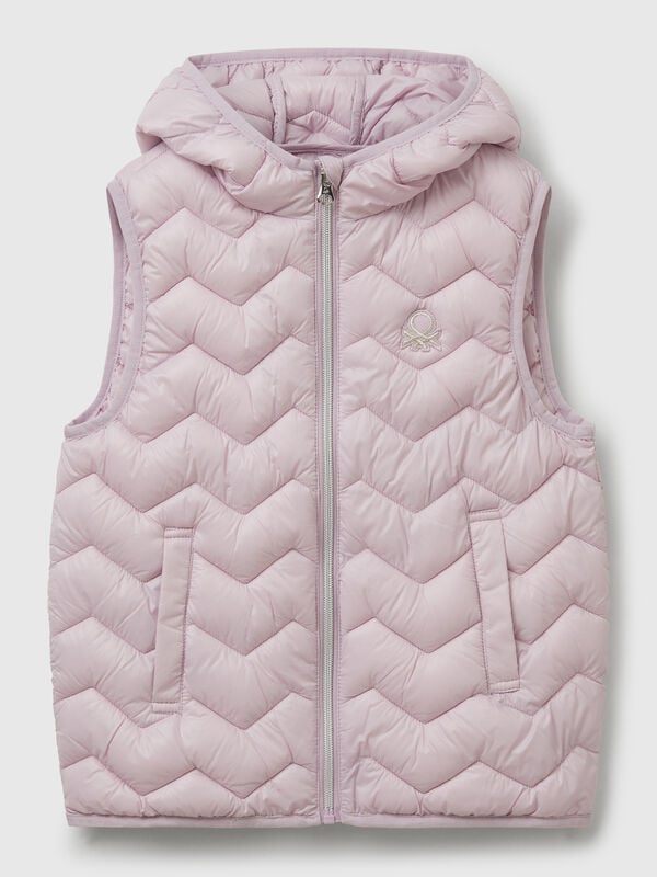Padded vest with hood Junior Girl