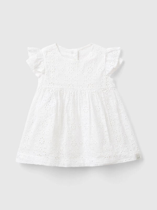 Dress with broderie anglaise embroidery New Born (0-18 months)