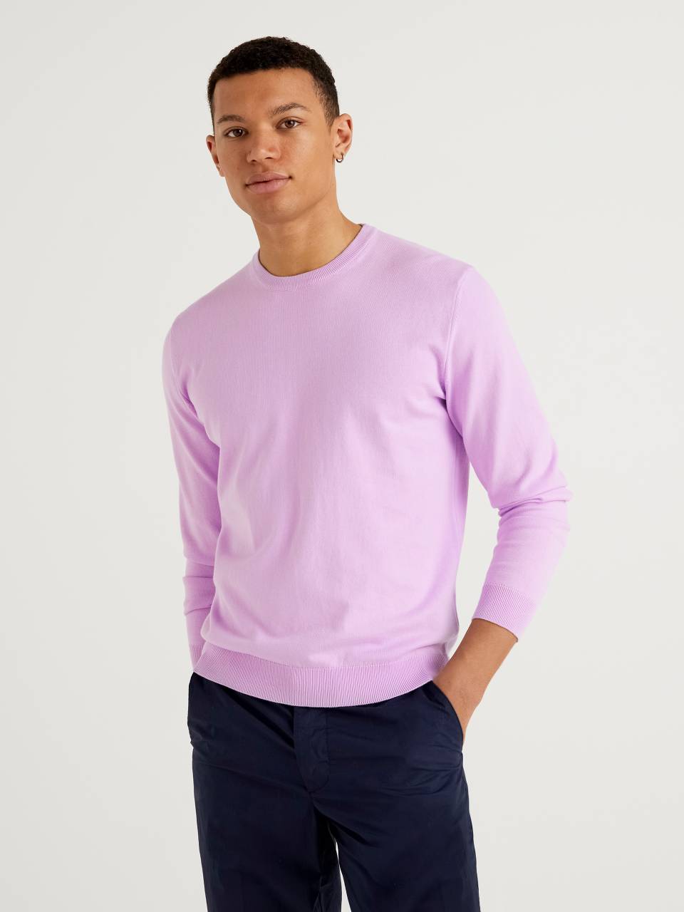 Benetton 100% cotton crew neck sweater. 1