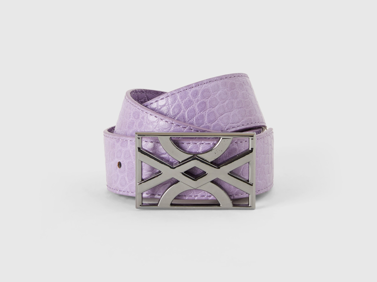 Iridescent Faux LV Belt