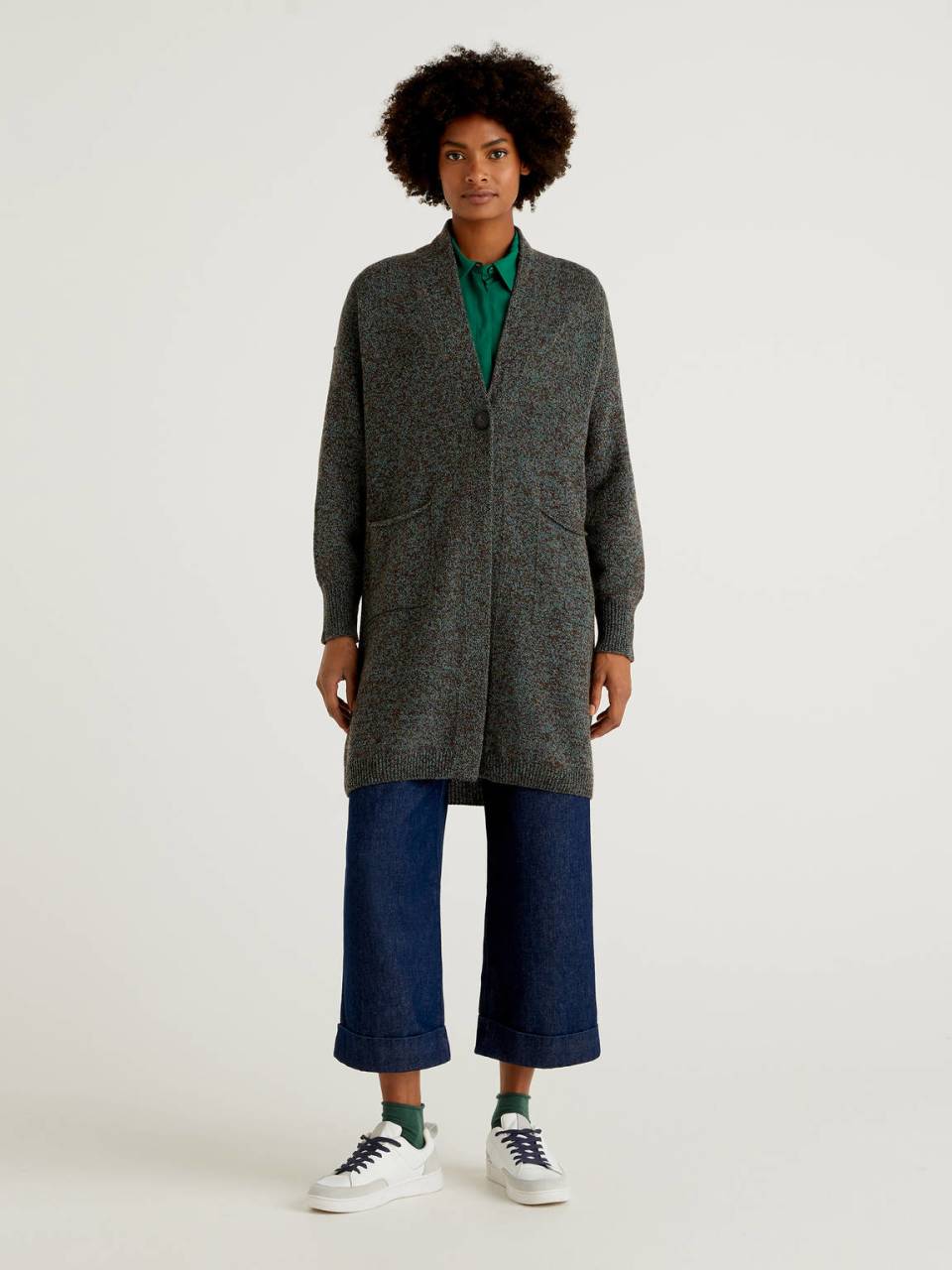 Benetton Coat in pure Shetland wool. 1