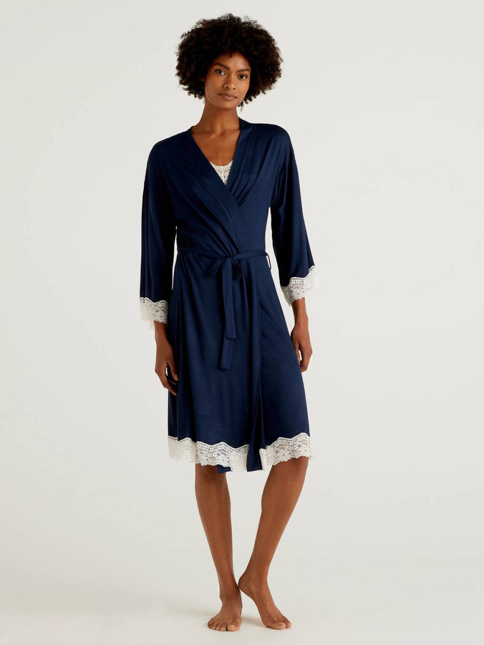 Benetton Nightgown with lace detail. 1